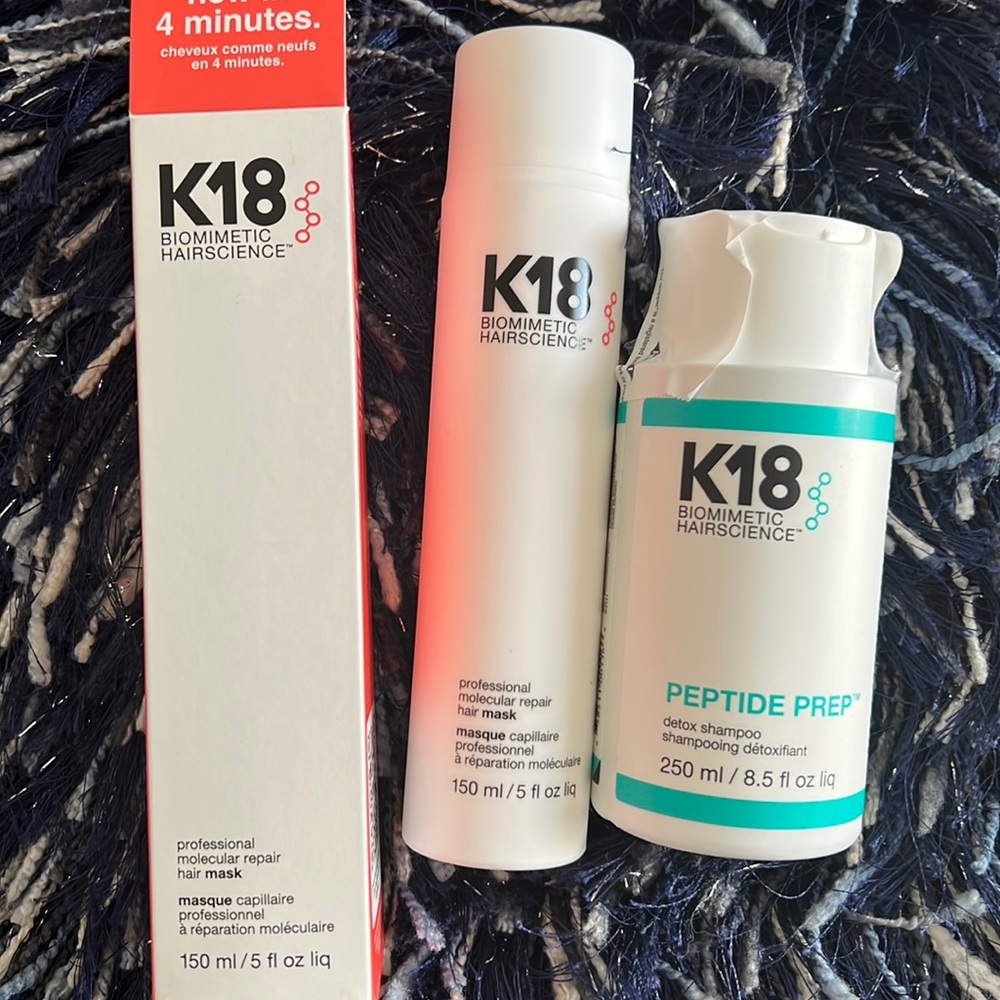 K18 bundle set Detox shampoo Professional molecular mask